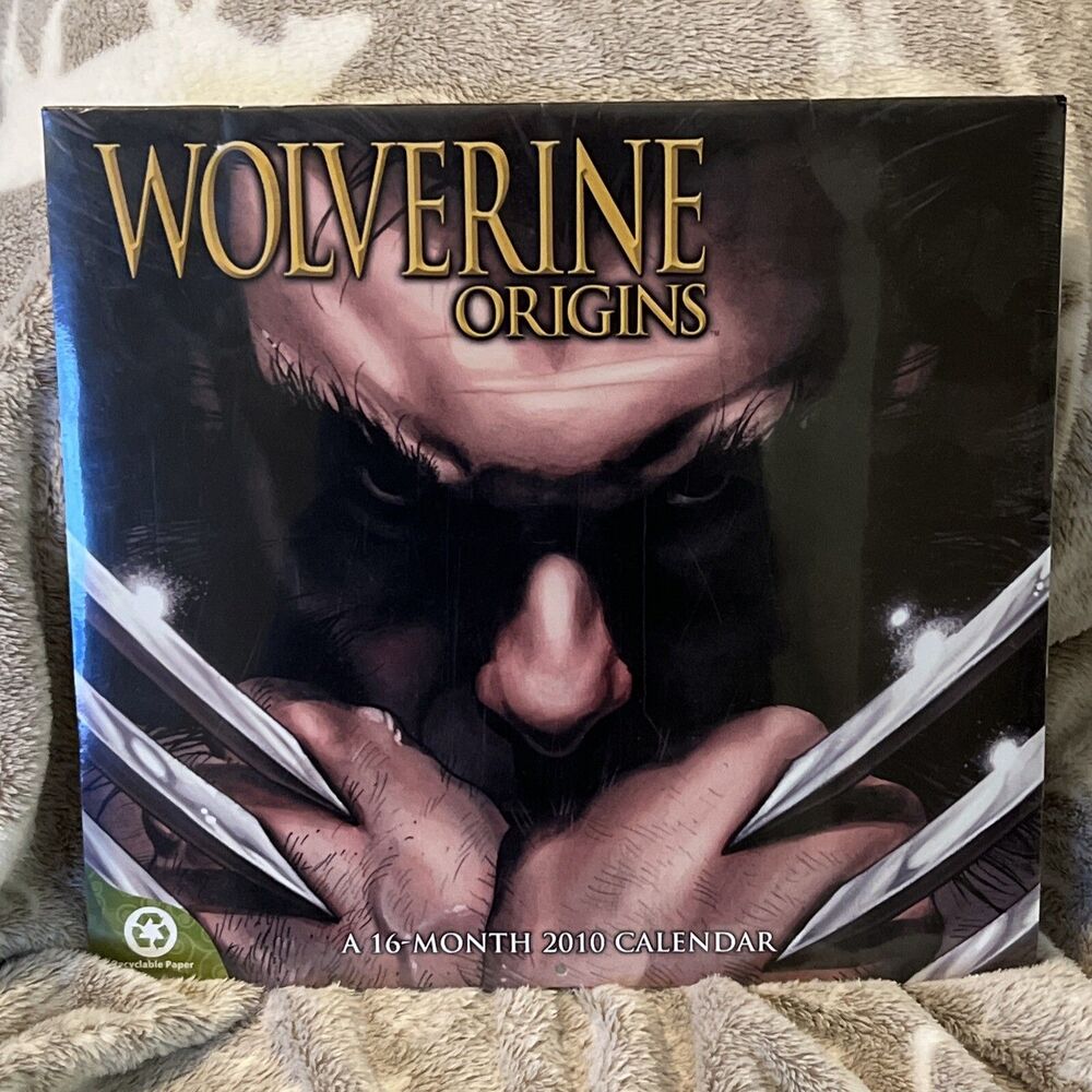 2010 Marvel Wolverine Origins X-Men Calendar New Sealed